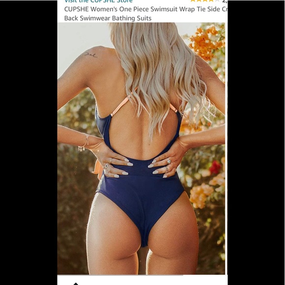 Cupshe one piece bathing suit. Size XL New w/tags - Picture 5 of 6